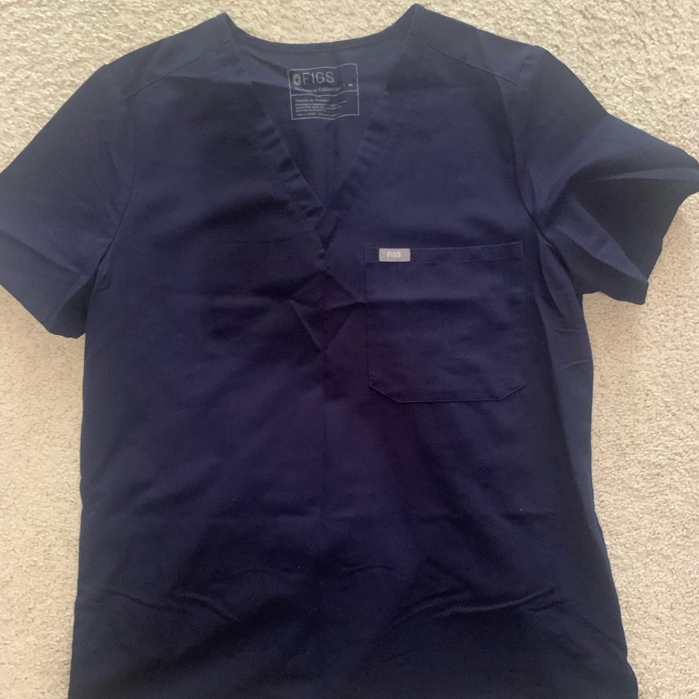 Navy Figs Catarina Top, Size Medium